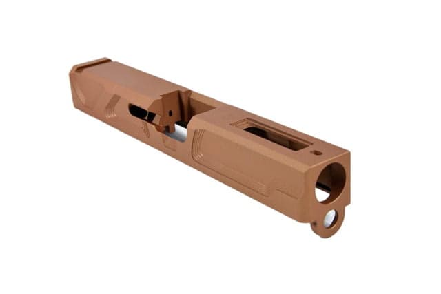 Gun Cuts Roswell Slide for Glock 19 Optic Cut Copper