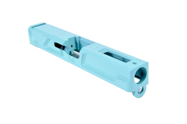 Gun Cuts Roswell Slide for Glock 19 Optic Cut Robbins Egg Blue