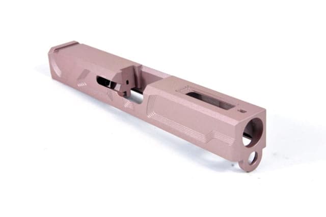 Gun Cuts Roswell Slide for Glock 19 Optic Cut Rose Gold