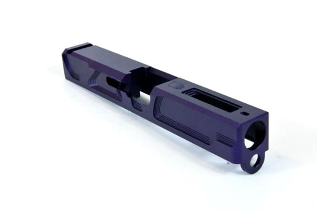 Gun Cuts Roswell Slide for Glock 19 Optic Cut Royal Purple