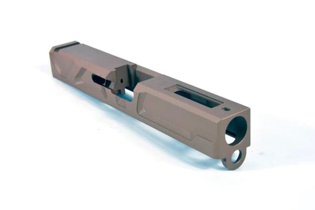 Gun Cuts Roswell Slide for Glock 19 Optic Cut Smoked Bronze