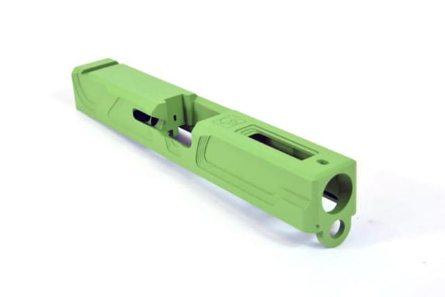 Gun Cuts Roswell Slide for Glock 19 Optic Cut Zombie Green