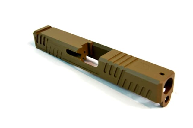 Gun Cuts Shift Slide for Glock 19 No Optic Cut Coyote Tan