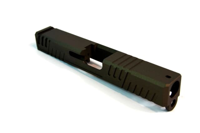Gun Cuts Shift Slide for Glock 19 No Optic Cut Midnight Bronze