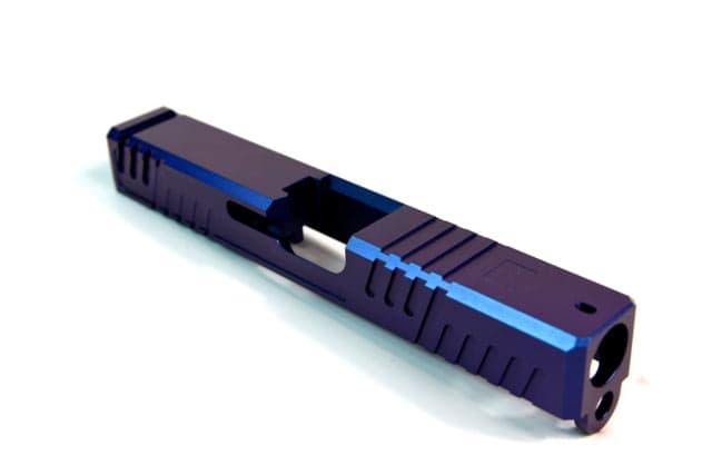 Gun Cuts Shift Slide for Glock 19 Optic Cut Arctic Laser Blue