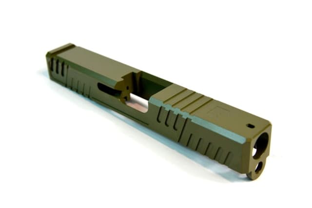 Gun Cuts Shift Slide for Glock 19 Optic Cut Noveske Bazooka Green