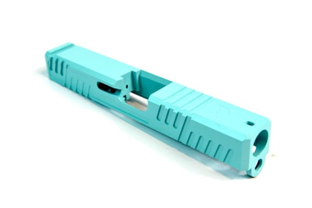 Gun Cuts Shift Slide for Glock 19 Optic Cut Robbins Egg Blue