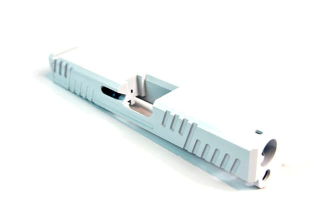 Gun Cuts Shift Slide for Glock 19 Optic Cut Stormtooper White