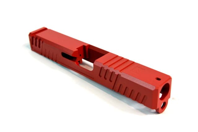 Gun Cuts Shift Slide for Glock 19 Optic Cut USMC Red