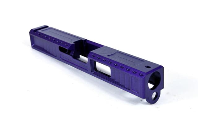 Gun Cuts Viper Slide For Glock 19 No Optic Cut Arctic Laser Blue