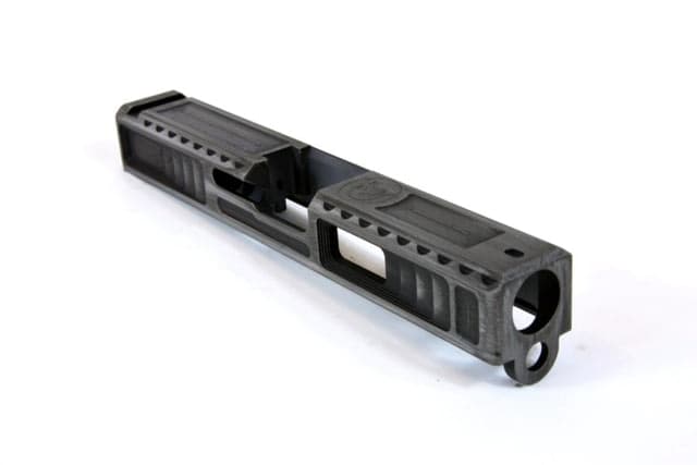 Gun Cuts Viper Slide for Glock 19 No Optic Cut Battleworn Silver