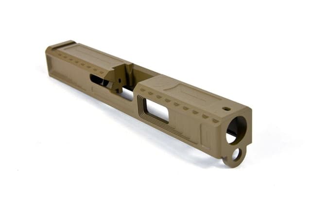 Gun Cuts Viper Slide for Glock 19 No Optic Cut Coyote Tan