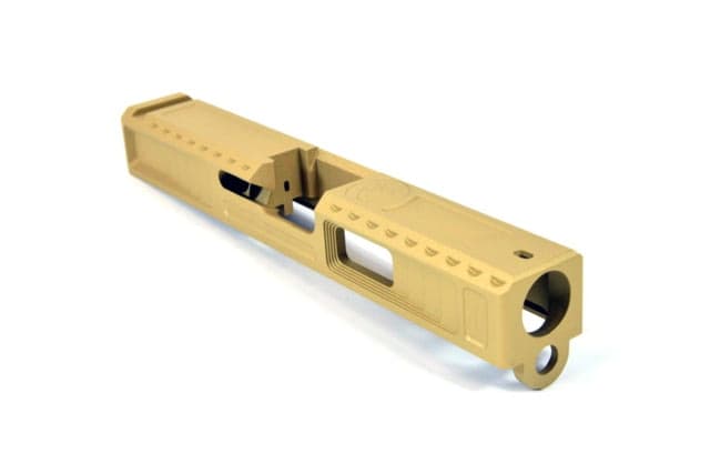 Gun Cuts Viper Slide For Glock 19 No Optic Cut Gold