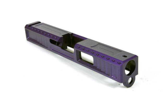 Gun Cuts Viper Slide for Glock 19 No Optic Cut Royal Purple