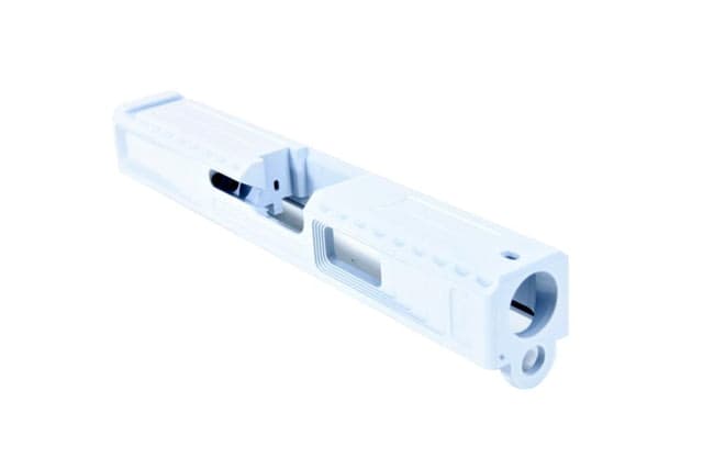 Gun Cuts Viper Slide for Glock 19 No Optic Cut Stormtooper White