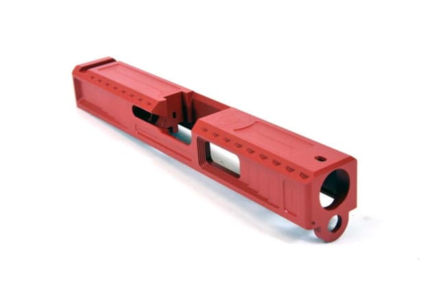 Gun Cuts Viper Slide For Glock 19 No Optic Cut Usmc Red