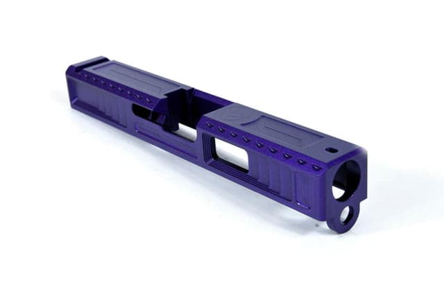 Gun Cuts Viper Slide for Glock 19 Optic Cut Arctic Laser Blue