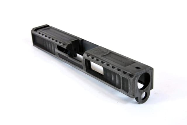 Gun Cuts Viper Slide for Glock 19 Optic Cut Battleworn Silver
