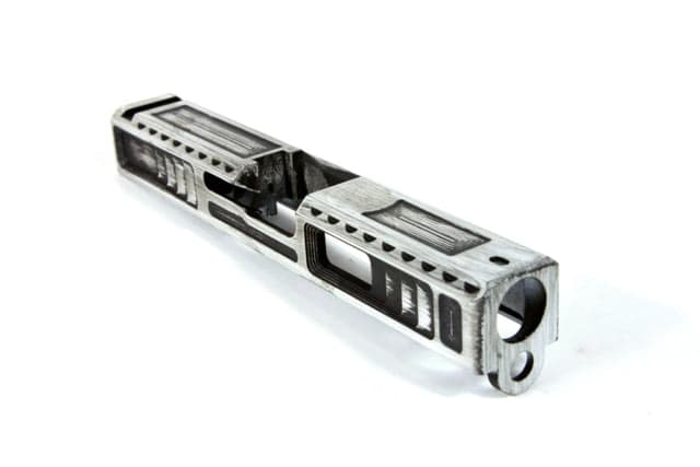 Gun Cuts Viper Slide for Glock 19 Optic Cut Battleworn White