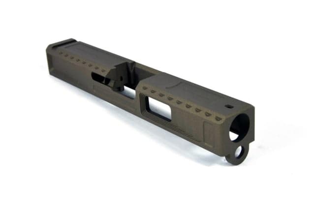 Gun Cuts Viper Slide for Glock 19 Optic Cut Burnt Bronze