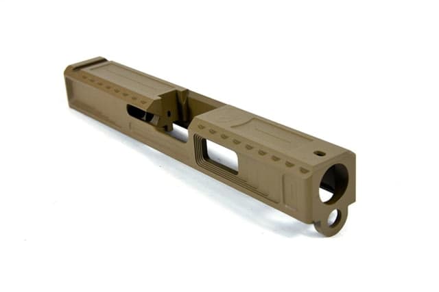 Gun Cuts Viper Slide for Glock 19 Optic Cut Coyote Tan