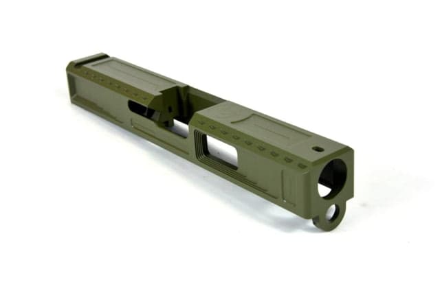Gun Cuts Viper Slide for Glock 19 Optic Cut Noveske Bazooka Green