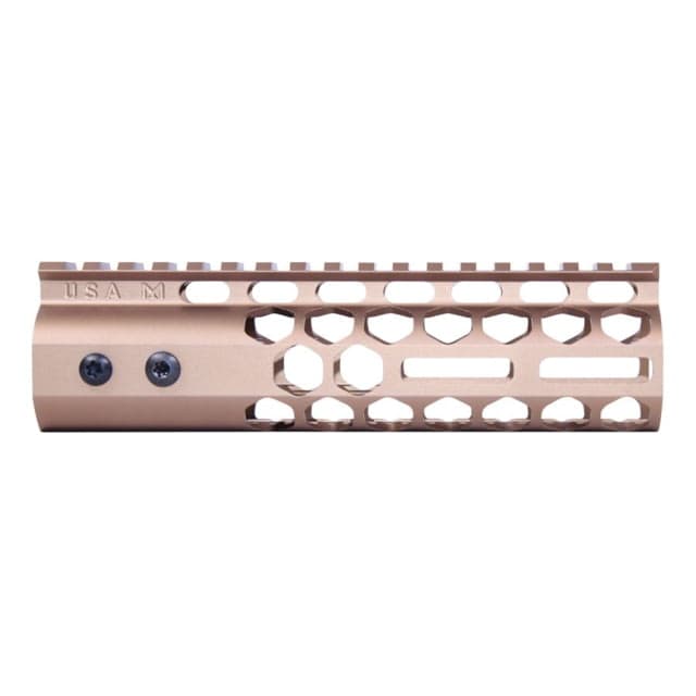 Guntec USA Air Lite Series Honeycomb M-LOK Free Floating Handguard w/ Monolithic Top Rail 7in Anodized Bronze
