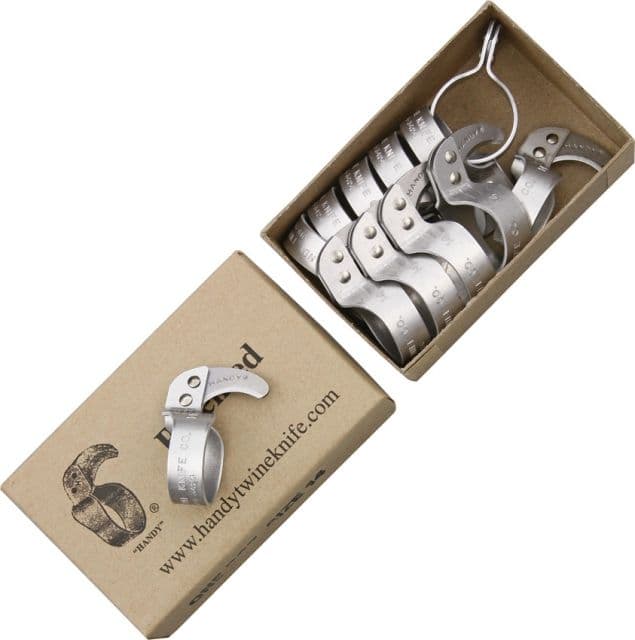 Handy Twine Original Metal Ring Folding KnifeCurved Blade HT03