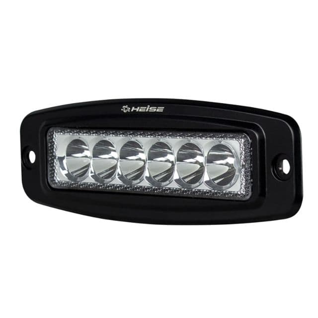 HEISE LED Lighting Systems 6 LED Single Row Driving Light - Flush Mount