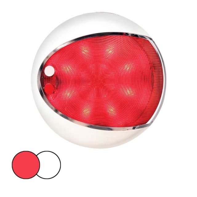 Hella Marine EuroLED 130 Surface Mount Touch LED Lamp w/ White Housing Red/White