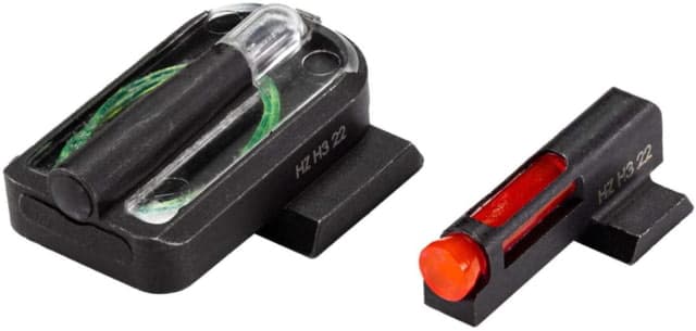 Hi-Viz FASTDOT H3 For Smith & Wesson Shield/Shield Plus Tritium/Fiber Optic Night Sights Red Front Green Rear