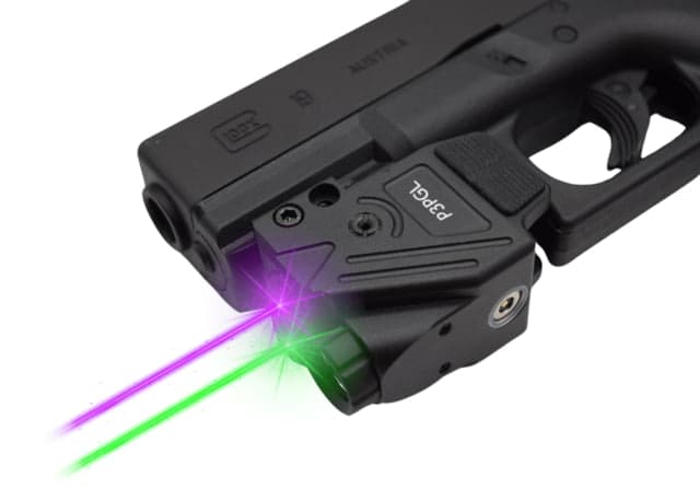 Hilight Peak Performance Purple/Green Laser Sight Glock 17 Glock 19 Black