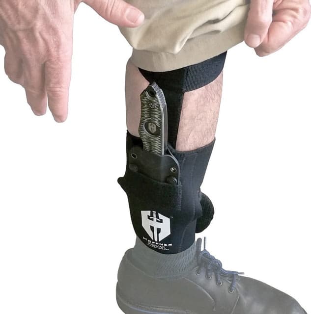 Hoffner Knives Covert Knife Calf Holster Mount your knife sheath to the holster