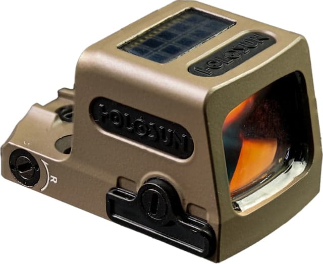 Holosun EPS-Carry 1x0.58x0.77in Reflex Red Dot Sight w/Multiple Reticle System Red 32 MOA Ring w/2 MOA Dot FDE