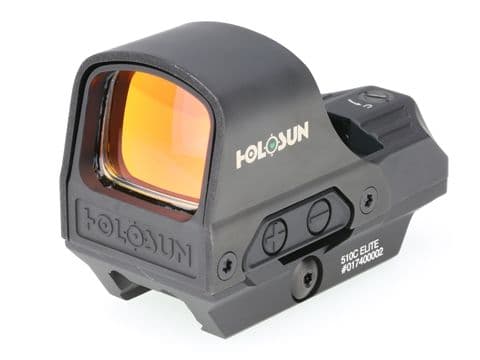 Holosun Flagship Open Reflex 1x 2MOA Dot / 65MOA Ring Black ELITE