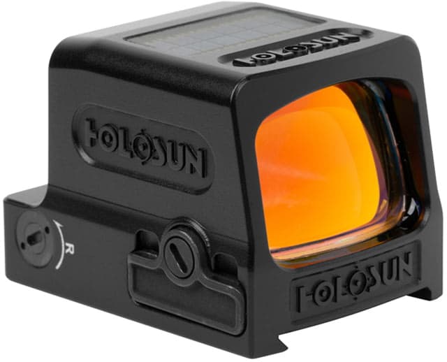 Holosun 1x 0.66x0.9 in Reflex Red Dot Sight Gold 2 MOA Dot 32 MOA Circle Black