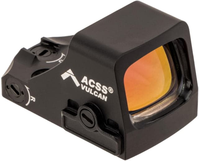 Holosun HS507K Compact Pistol Reflex Red Dot Sight 2x 0.58 x 0.77 in MOA Red ACSS Vulcan Reticle Black