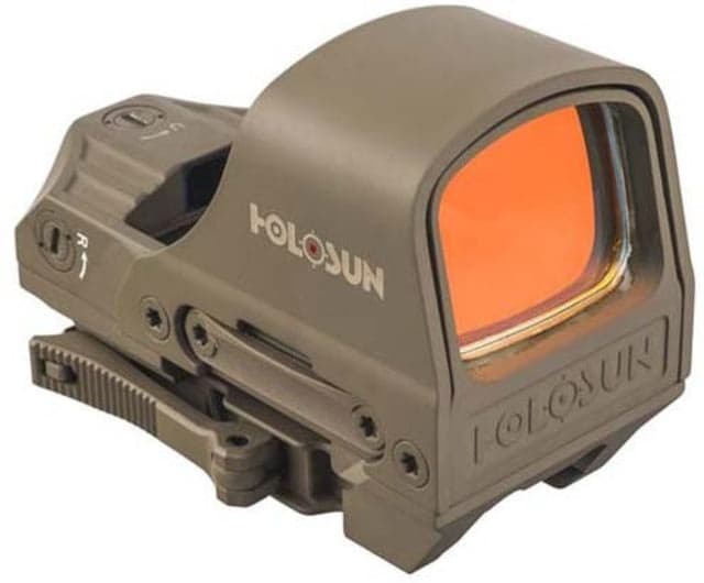 Holosun HS510C 1x Open Reflex Sight Green 2 MOA dot 65 MOA Circle Reticle Flat Dark Earth HS510C-FDE-G
