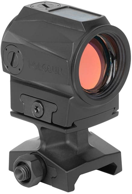 Holosun SCRS Solar Charging Rifle Sight 2 MOA Dot/65 MOA Circle Green Reticles Black
