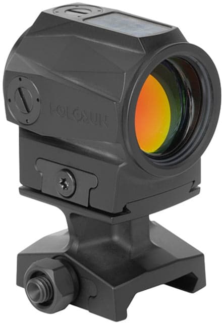 Holosun Scrs Solar Charging Rifle Sight 2 Moa Dot/65 Moa Circle Red Reticles Black