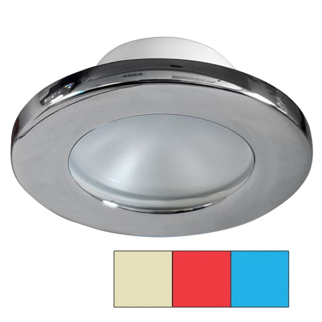I2systems Inc Apeiron Screw Mount Led Light Red/ Warm White/ Blue/ Chrome Finish