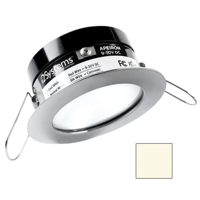 I2Systems Inc Apeiron Pro A503 3W LED Spring Mount Light Round Neutral White/Brushed Nickel Finish