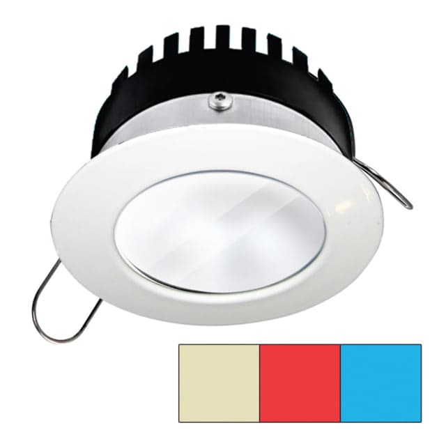 I2Systems Inc Apeiron Pro A503 3W LED Spring Mount Light Round Warm White/Red /Blue/White Finish