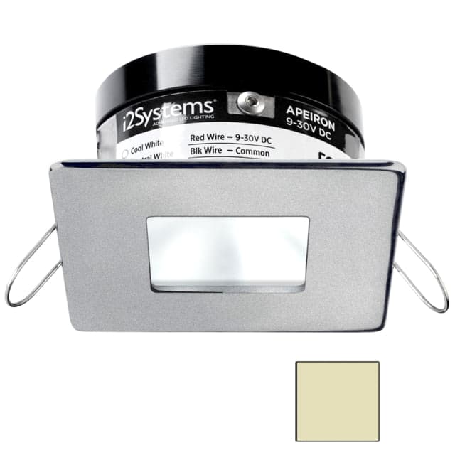 I2Systems Inc Apeiron Pro A503 3W LED Spring Mount Light Square/Square Warm White/Brushed Nickel Finish