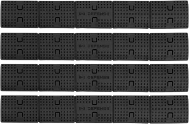IMI Defense Picatinny Rail Panel Set Of 4 Black