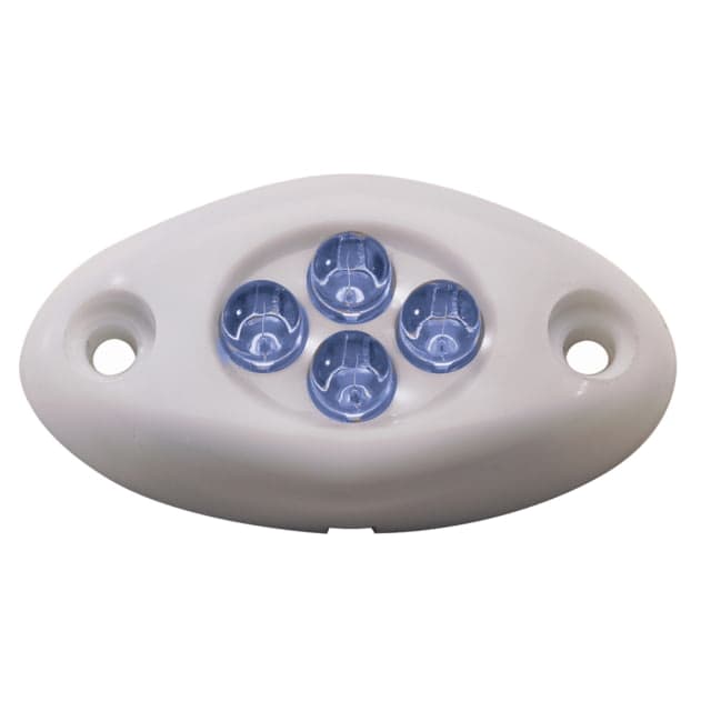 Innovative Lighting Courtesy 4 LED Surface Mount Light w/ White Case Blue