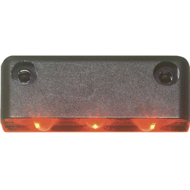 Innovative Lighting 3 LED Surface Mount Step Light w/ Black Case Amber