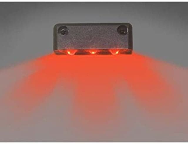 Innovative Lighting 3 LED Surface Mount Step Light w/ White Case Red