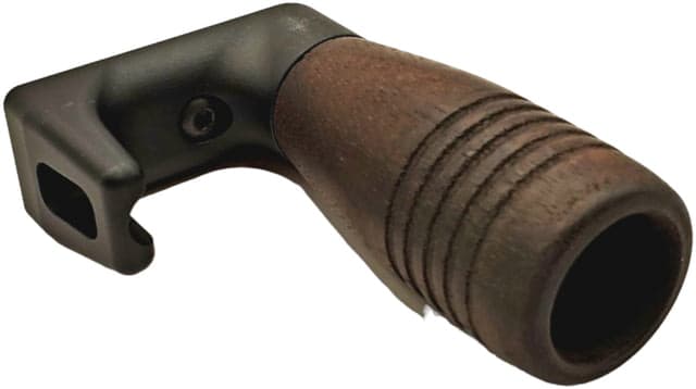 JMK Wood Vertical Foregrip Assembly Grooved M-LOK A3 Modular Compact Base w/Int Handstop