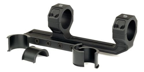 JP Enterprises Flat Top One Piece Extended Eye Relief Optical Mount For Picatinny Rail Fits 30Mm And 1 Inch Scopes w/Adapter Rings Black